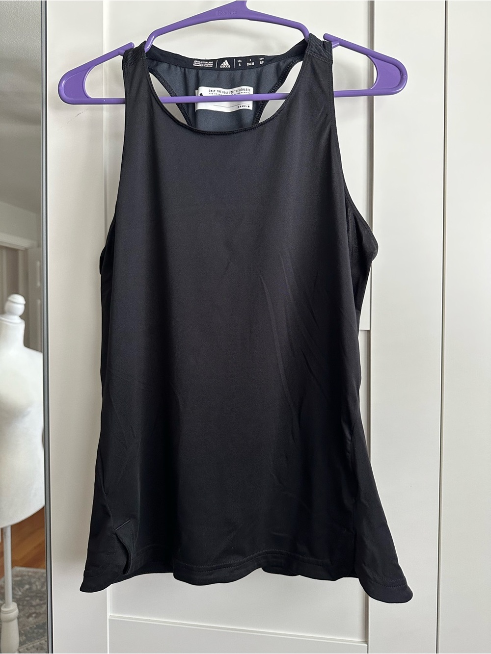 adidas Black Racerback Athletic Tank Top